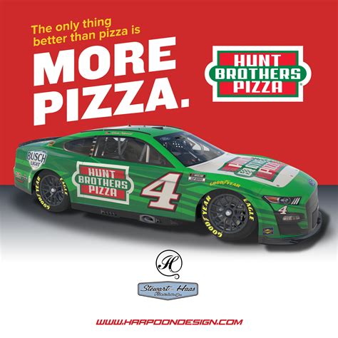 2022 Kevin Harvick Hunt Brothers Pizza Mustang | Nascar cup series ...