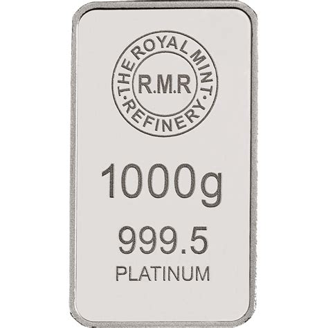 Royal Mint Refinery 1kg (1000g) Platinum Bullion Bar | The Royal Mint