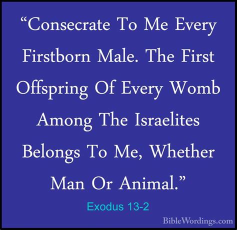 Exodus 13 - Holy Bible English - BibleWordings.com