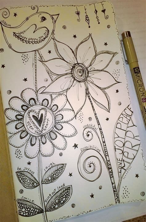 Doodles Zentangles, Zentangle Art, Zentangle Patterns, Doodling, Doodle Inspiration, Art Journal ...