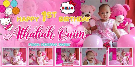 Happy 1st Birthday Tarpaulin Design