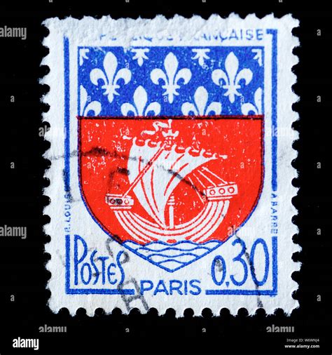 France Postage Stamp - Paris Stock Photo - Alamy