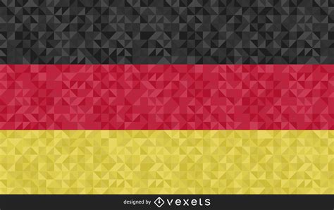 Flag Of Germany Polygonal Design Vector Download