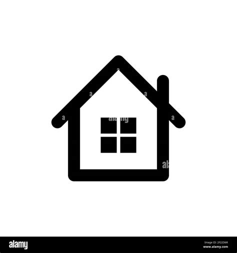 Home Icon Logo Vector design illustration. Simple House logo icon vector in flat design ...