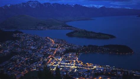 Night View Queenstown Gondola South Island Stock Photo 744055072 ...