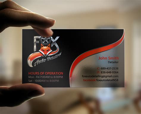 Bold, Professional, Automotive Business Card Design for Fox Automotive ...