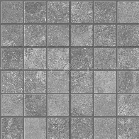 Concrete mosaico tiles PBR texture seamless 21882