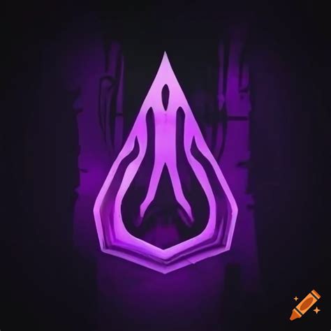 Purple soul gaming logo on a black background on Craiyon