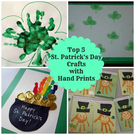 5 Easy Hand Print St. Patrick's Day Crafts for Kids - Classy Mommy