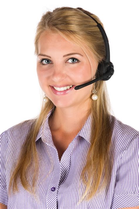 Woman With A Headset Free Stock Photo - Public Domain Pictures