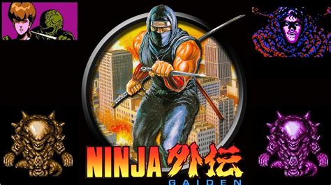 Ninja Gaiden (Nes) All Cut scenes, Boss Fights & Ending - YouTube