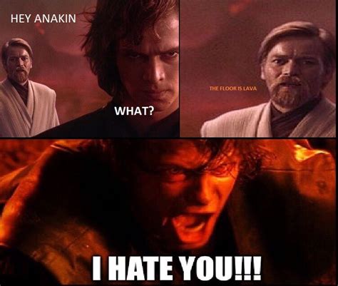 How Obi-Wan really beat Anakin... #StarWars humor #StressedOutAnakin # ...