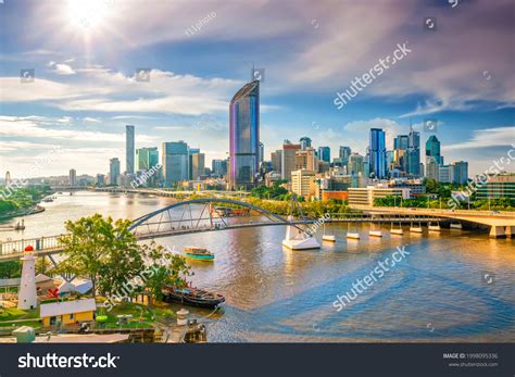 446 Brisbane City Skyline Brisbane River Twilight Images, Stock Photos ...