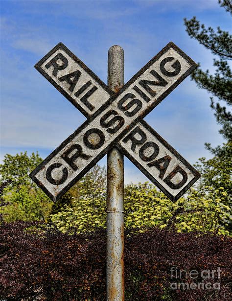 Railroad Crossing Sign Photograph by Lee Dos Santos