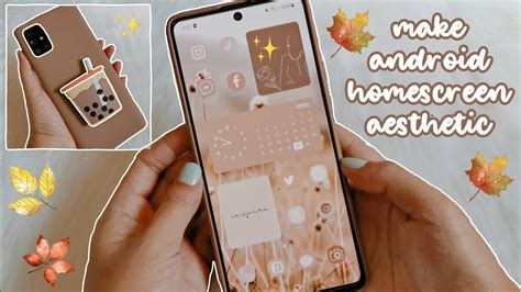 how to make your phone aesthetic ️ aesthetic beige theme 🤎 - YouTube