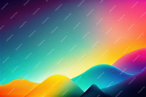 Premium AI Image | Colorful Gradient Background Wallpaper