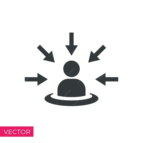 Premium Vector | Centric consumer icon customer focus concept client first approach icon vector