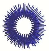 Acupressure Ring Color Blue – Hot Springs Fiber Co.