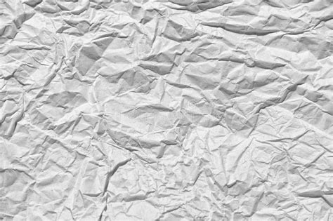 White Crumpled Paper Texture Background, Simple Paper Surface Used As ...