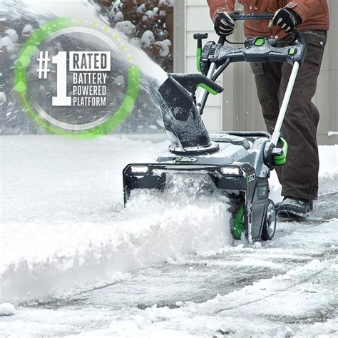 EGO POWER+ 56-Volt 21-in Single-Stage Brushless Cordless Electric Snow Blower 5 Ah (Battery ...