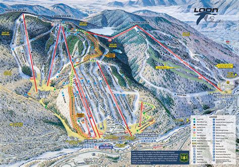 Loon Mountain Ski Trail Map - Lincoln New Hampshire United States • mappery