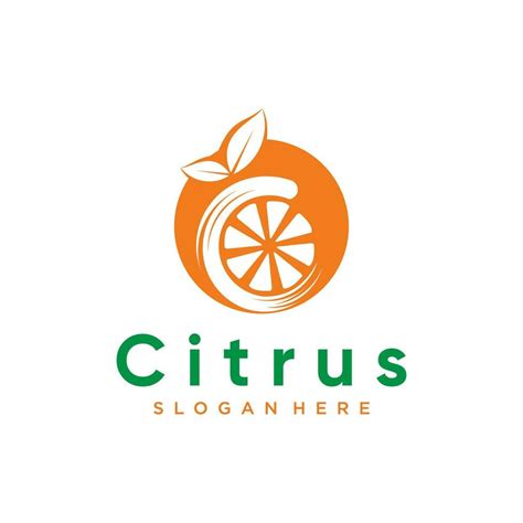 Citrus logo design with creative concept Premium Vector 36131450 Vector ...