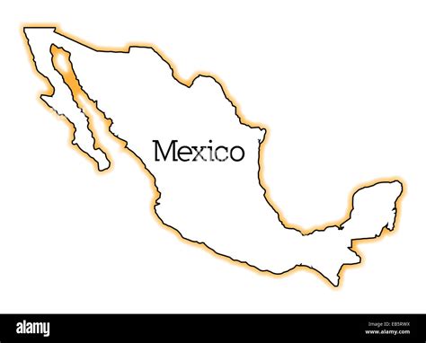 Outline Map Of Mexico Outline Map – NBKomputer