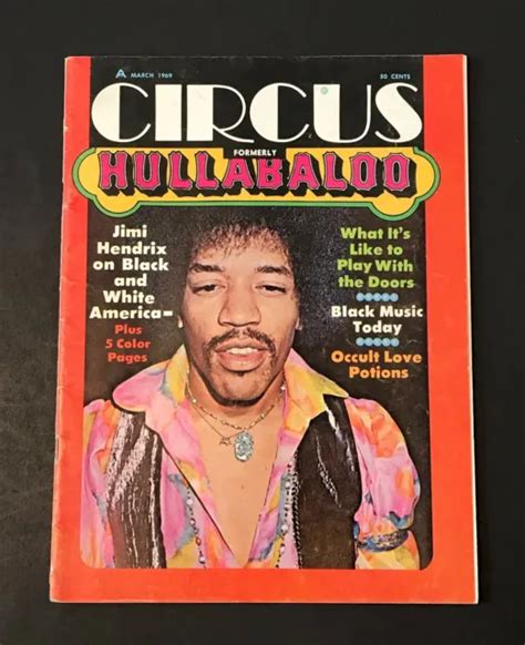 CIRCUS HULLABALOO MAGAZINE 1969 Jimi Hendrix Doors Beatles Rolling Stones MC5 $99.99 - PicClick