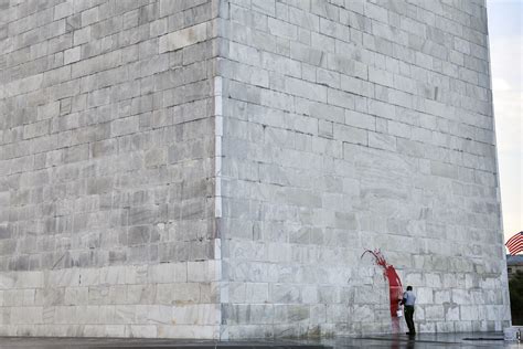 Washington Monument ‘largely clean’ after vandalism; suspect identified ...