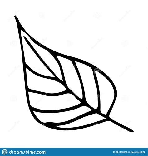 Single Vector Element is Leaf of a Tree Stock Vector - Illustration of ...