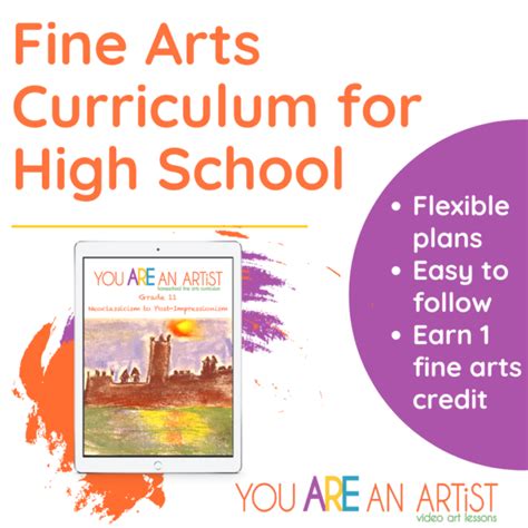 Homeschool Art Curriculum for High School: Everything You Need For Your Teen - You ARE an ARTiST!