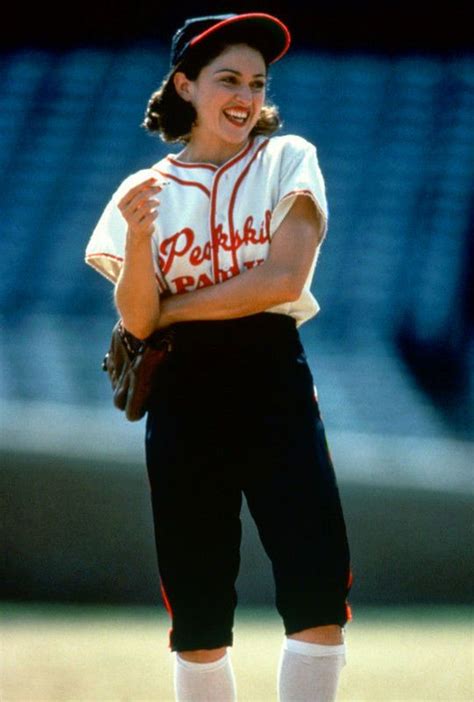 Madonna in A League of Their Own || 1992 | Baseball outfit, Baseball girls, Madonna