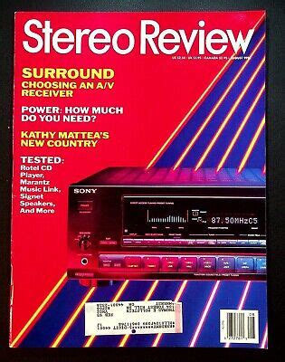 VTG STEREO REVIEW Magazine August 1992 Rotel Marantz Signet Speakers Westlake $9.99 - PicClick