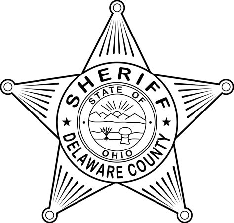 Delaware County Sheriff Badge Ohio vector file for laser en - Inspire ...