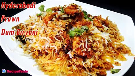 Easy and Quick Hyderabadi Prawn Dum Biryani - YouTube