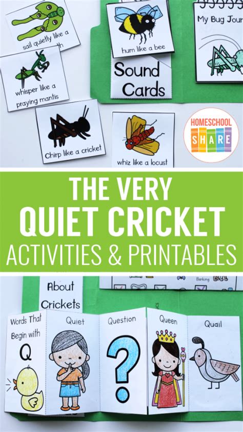 The Very Quiet Cricket Activities & Free Printables - Homeschool Share Grouchy Ladybug ...