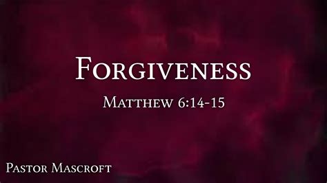 Forgiveness - Logos Sermons