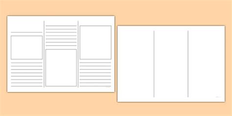 Leaflet Template - writing template, writing aid, leaflets