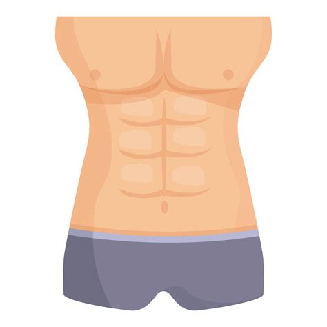 Abs abdomen icon cartoon vector. Woman belly 22864505 Vector Art at Vecteezy