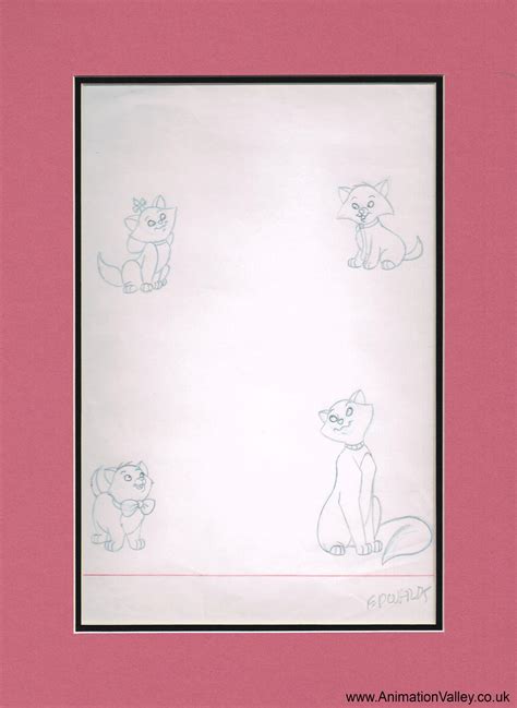 Original Hand Drawn Aristocats Concept Drawing by AnimationValley on ...