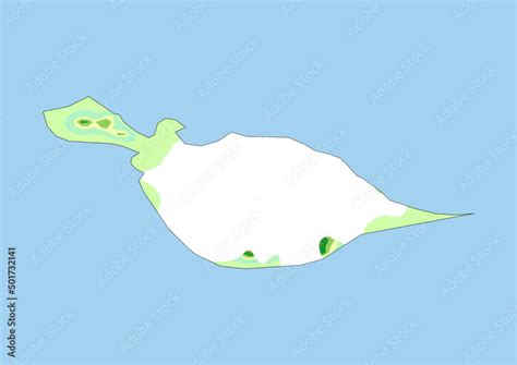 High detailed vector Heard Island and McDonald Islands physical map ...