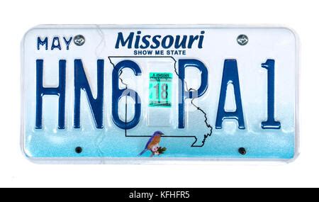 Missouri License Plate, USA Stock Photo - Alamy