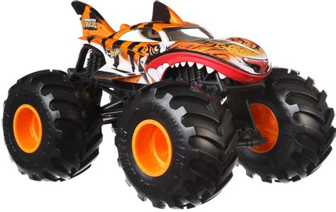 Buy Hot Wheels Monster Trucks 1:24 Scale Tiger Shark Truck Play Vehicle ...