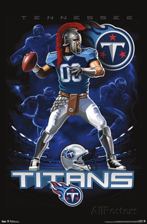 Tennessee Titans Quarterback Mascot Poster | hi | Titans football ...