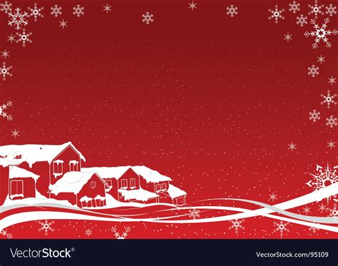 Snowy christmas Royalty Free Vector Image - VectorStock