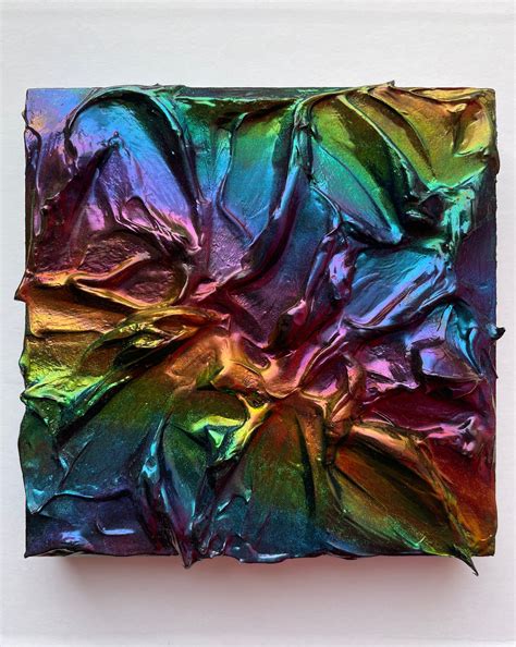 Textured Oil Slick Art