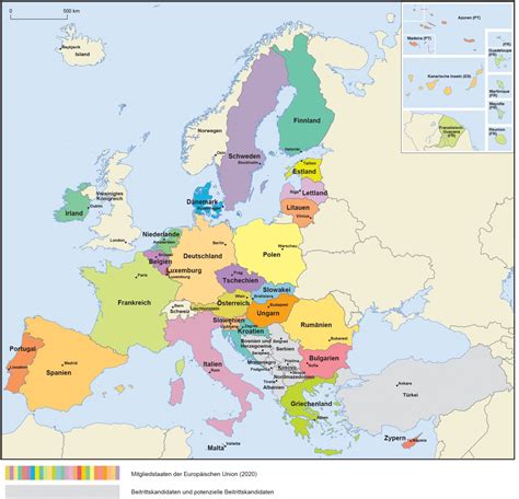 Welche Länder sind Mitglied der EU - und was machen sie in Brüssel?