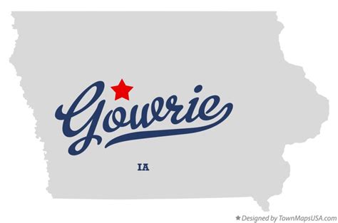 Map of Gowrie, IA, Iowa