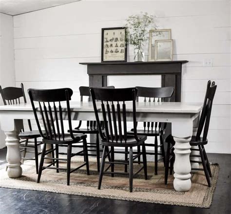 Rustic Black Farmhouse Dining Chairs - Rocky Hedge Farm