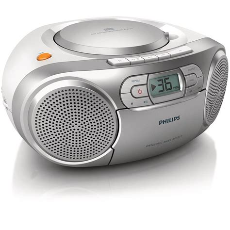 Philips Az127 Portable Boombox/CD Player FM Radio/Cd-R/Cd-Rw Cassette ...